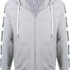 Moschino logo trim zip hoodie