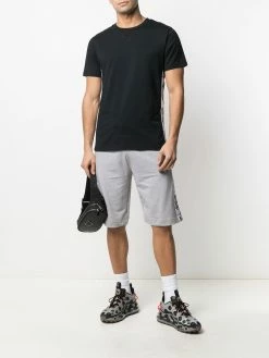 Moschino logo trim knee-length shorts