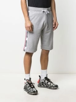 Moschino logo trim knee-length shorts