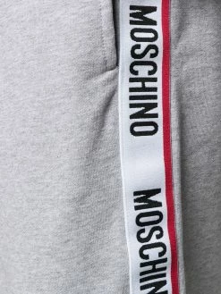 Moschino logo trim knee-length shorts