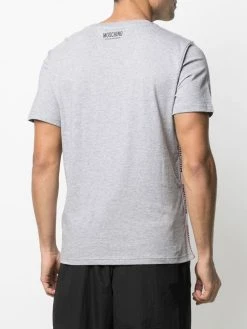 Hot Sale ๐ Moschino Logo trim crew neck T ๐ shirt ๐ฏ 10 Moschino logo trim crew neck T-shirt