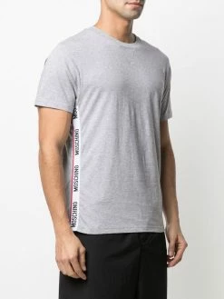 Hot Sale ๐ Moschino Logo trim crew neck T ๐ shirt ๐ฏ 9 Moschino logo trim crew neck T-shirt