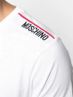 Moschino logo-tape trim crew neck T-shirt