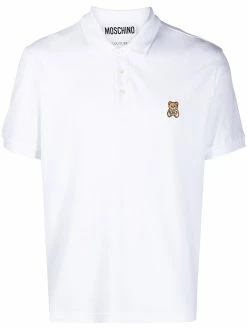 Moschino Teddy Bear embroidered polo shirt