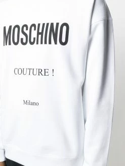 Moschino logo-print cotton sweatshirt