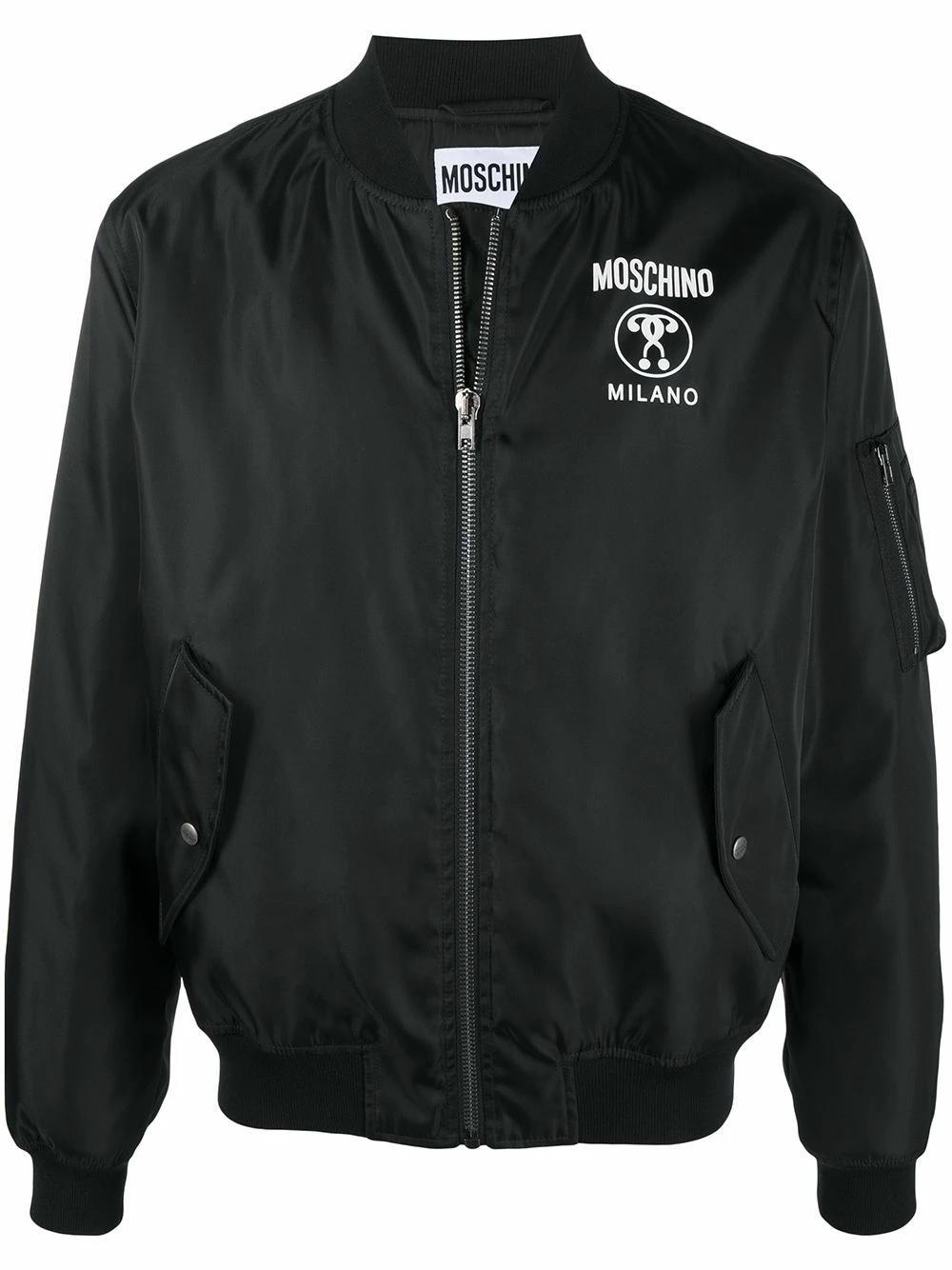 Deals ๐ Moschino Logo print bomber jacket ๐ฅฐ 3 Moschino logo-print bomber jacket