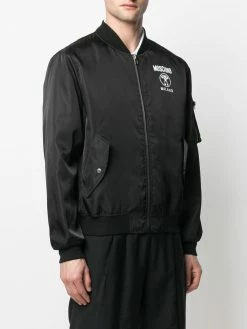 Deals ๐ Moschino Logo print bomber jacket ๐ฅฐ 9 Moschino logo-print bomber jacket