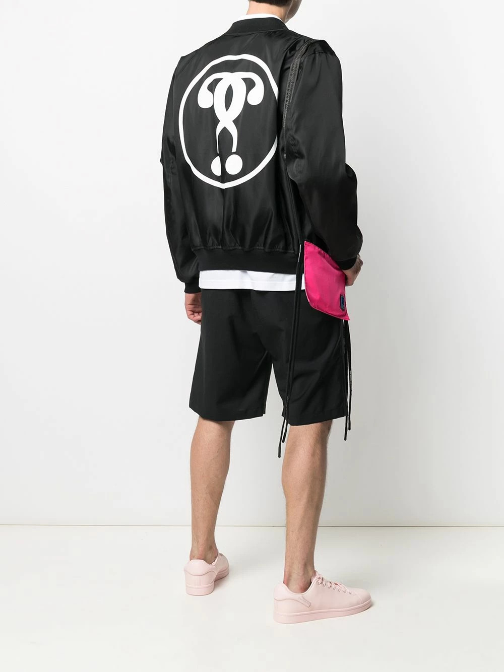 Deals ๐ Moschino Logo print bomber jacket ๐ฅฐ 4 Moschino logo-print bomber jacket