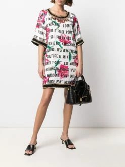 Moschino slogan-print short dress