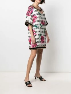 Moschino slogan-print short dress