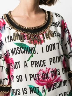Moschino slogan-print short dress