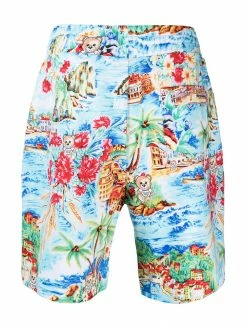 Moschino graphic print swimming shorts