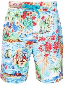 Moschino graphic print swimming shorts
