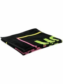 Moschino logo-print beach towel
