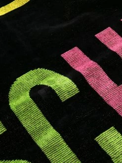 Moschino logo-print beach towel
