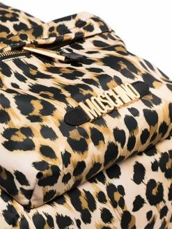 Moschino leopard print backpack