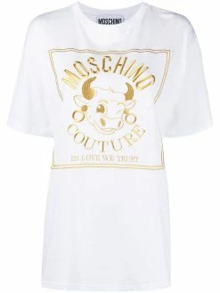 Moschino embroidered logo T-shirt