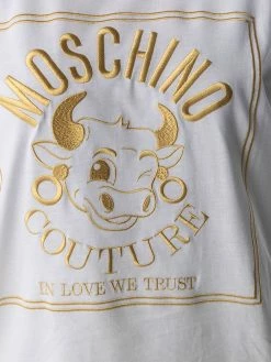 Moschino embroidered logo T-shirt