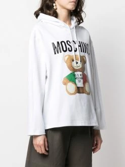 Moschino Teddy bear loose-fit cotton hoodie