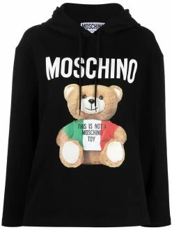 Moschino Teddy logo-print hoodie