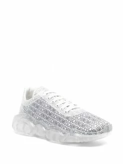 Moschino monogram-print lace-up trainers