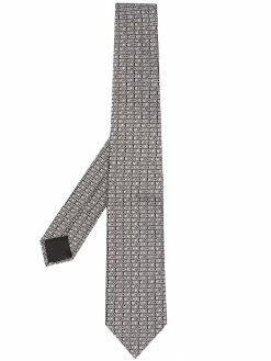 Moschino logo pattern tie