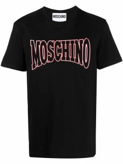 Moschino logo embroidered short sleeve T-shirt