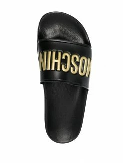 Moschino logo-letter slides