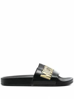 Moschino logo-letter slides