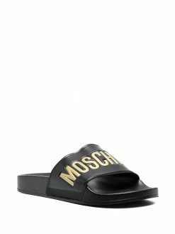 Moschino logo-letter slides
