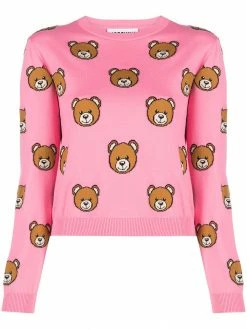 Moschino Teddy bear intarsia jumper