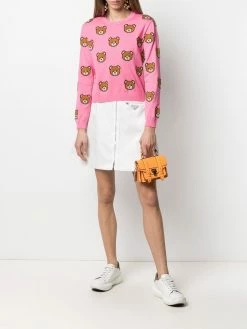 Moschino Teddy bear intarsia jumper