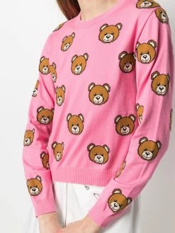 Moschino Teddy bear intarsia jumper