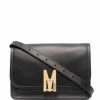 Moschino logo-plaque shoulder bag