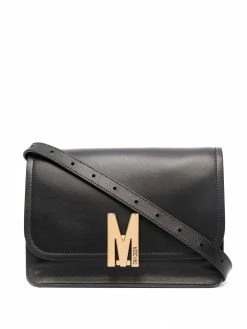 Moschino logo-plaque shoulder bag