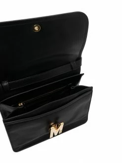 Moschino logo-plaque shoulder bag