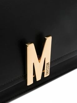 Moschino logo-plaque shoulder bag