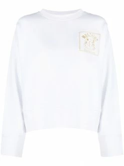 Moschino logo-embroidered crew-neck sweatshirt