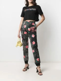 Moschino rose print track pants