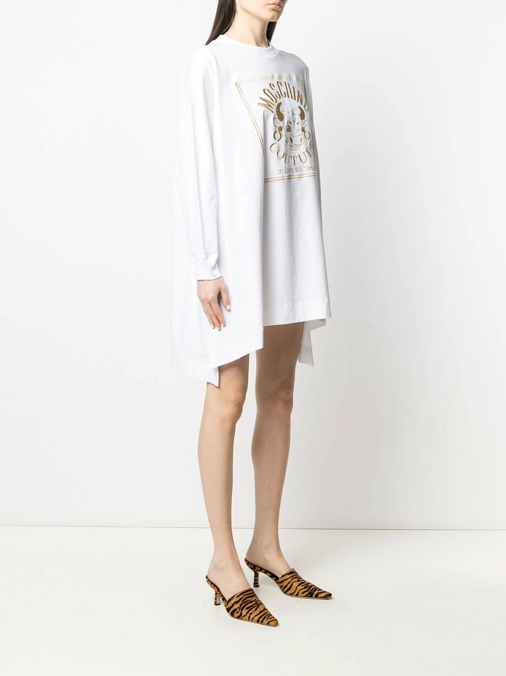 Best Sale ๐ฏ Moschino Logo embroidered cow jersey ๐ dress ๐ฅฐ 5 Moschino logo embroidered cow jersey dress