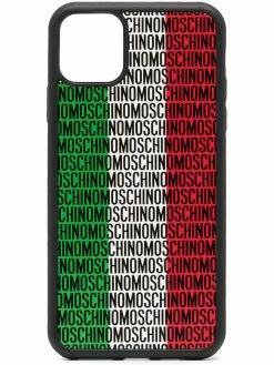 Moschino Italy logo-print iPhone 11 Pro Max case