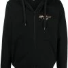 Moschino raised-logo zipped hoodie