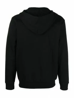 Moschino raised-logo zipped hoodie