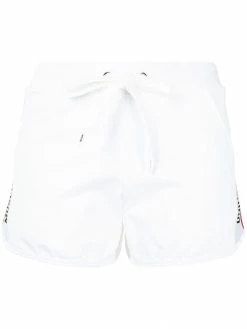 Moschino logo band drawstring shorts