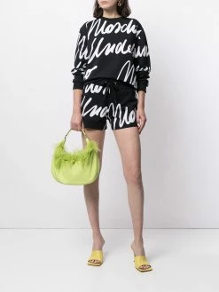 Moschino script-print shorts