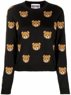 Moschino bear-motif jumper