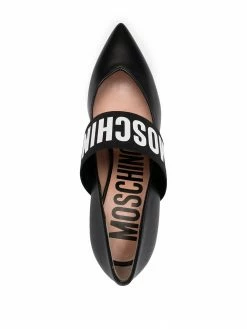 Moschino logo-strap pumps