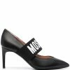 Moschino logo-strap pumps