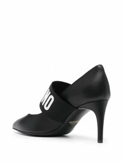 Moschino logo-strap pumps