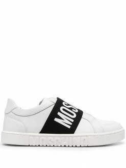 Moschino logo-strap sneakers
